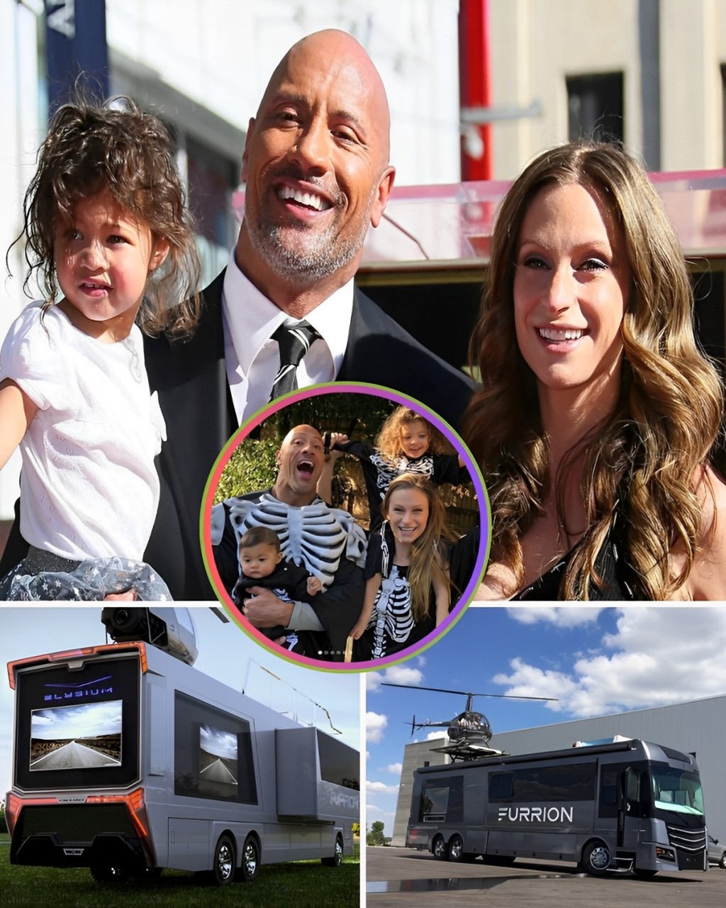 Cover Image for “The Rock”: A devoted husband and father who is endearing to both his wife and his 𝘤𝘩𝘪𝘭𝘥ren recently gifted his family a multimillion dollar family SUV that resembles a yacht.