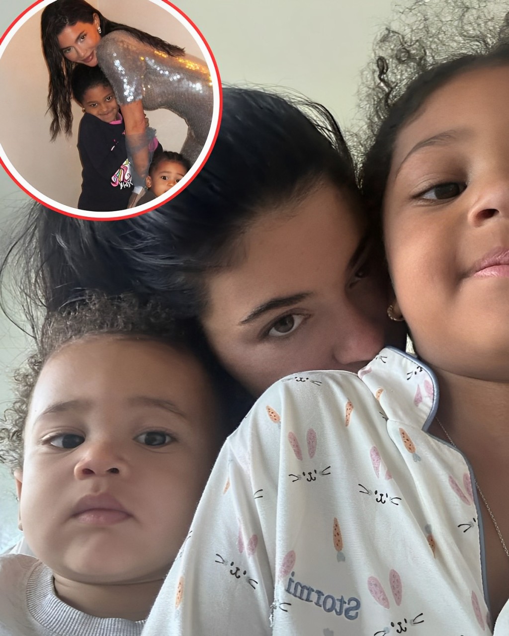 Cover Image for Celebrating Mother’s Day, Kylie Jenner shares adorable photos with daughter Stormi and son Aire.